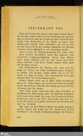 Ausklang: Steuermann Tod