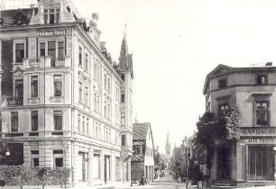 Bruchstraße, Blick vom Bruchberg zum Marktplatz. Detmold