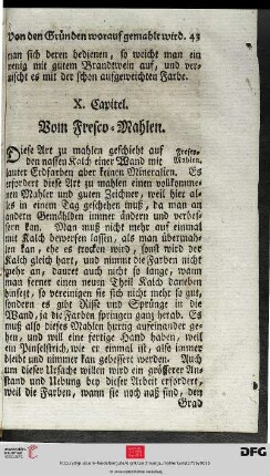 X. Kapitel: Vom Fresco-Mahlen