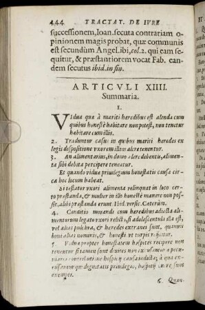 Articuli XIIII. [De Faeminarum Separatione a masculis honestatis causa.]