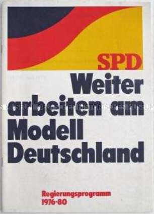 Regierungsprogramm der SPD für die Wahlperiode 1976-1980