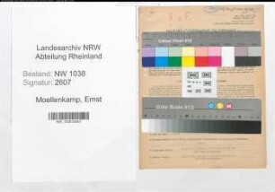 Entnazifizierung Ernst Moellenkamp , geb. 12.04.1891 (Schmied)