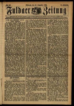 Ausgabe vom Mittwoch, den 28. Dezember 1892.