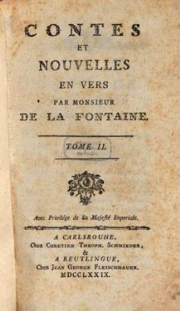 Contes Et Nouvelles En Vers, 2