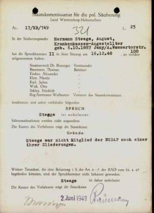 Steege, Hermann