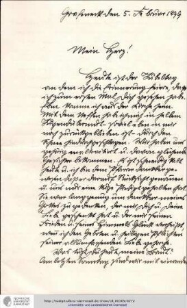 Brief vom 05.02.1899