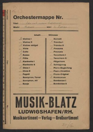 Das ist mein Oesterreich : Marsch : Op. 226