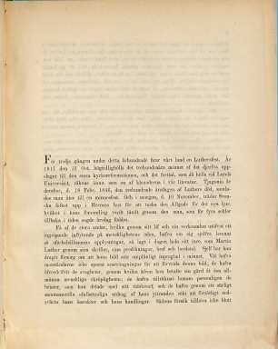 Vördsam Inbjudning till den Fest, medelst hvilken Lunds Universitet den 10 November 1883 firar det fyrahundraåriga Minnet af Martin Luthers Födelse : Af Universitets Rektor