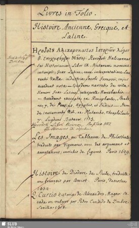 Histoire Ancienne, Grecque et Latine