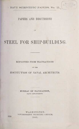 Professional papers. 11. 1883