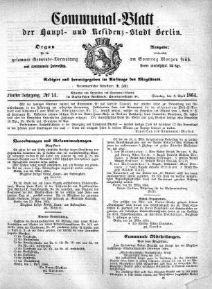 1864,14: No. 14, 3. April 1864