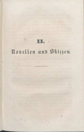 II. Novellen und Skizzen.