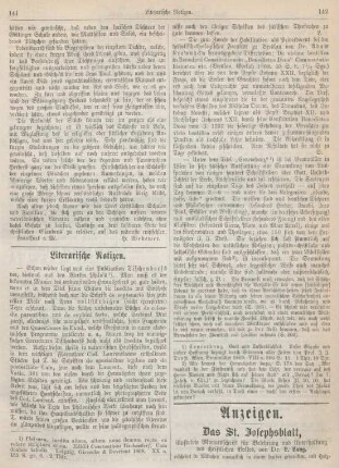 141-142 Literarische Notizen