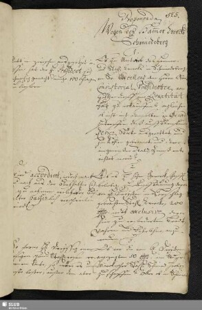 [Hammer- und Gießwerck zu Schmiedeberg Betreffendes, 1740]