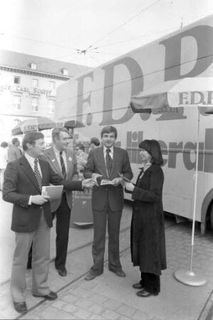 FDP-Kundgebung zur Europawahl am 10. Juni 1979