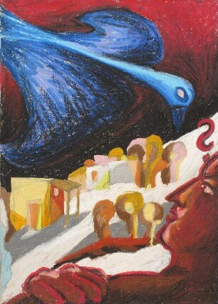 Was will er ? - Mensch und Vogel