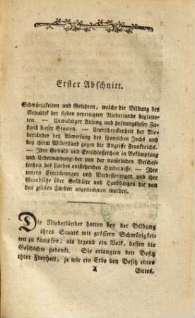 Charakteristik der Niederländer. oder philosophisches Gemählde ihres Geistes, Charakters, ihrer Sitten, Regierungsform und Politik : Aus dem Englischen