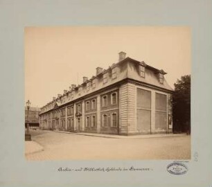 Archiv- und Bibliotheksgebäude, Hannover: Ansicht vor der Aufstockung/Erweiterung (1889-1893)