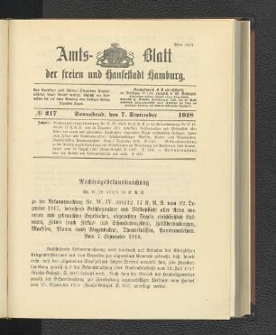 No. 217, 7. September 1918