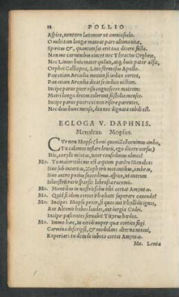 Ecloga V. Daphnis.