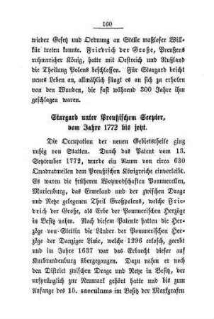 Stargard unter Preußischem Scepter
