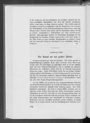 Der Kampf um das größere Altona.