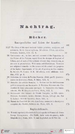 Nachtrag (Nr. 1327 - 1406)