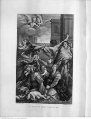 La Pinacoteca della Pontificia Accademia delle Belle Arti in Bologna pubblicata da Francesco Rosaspina Professore nell'Accademia sudetta, Bologna MDCCCXXX presso l'Autore, Tafel 7: Der bethlehemitische Kindermord