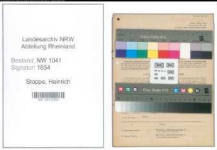 Entnazifizierung Heinrich Stoppe , geb. 17.09.1899 (Postbeamter)