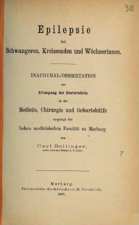 Epilepsie bei Schwangeren, Kreissenden und Wöchnerinnen