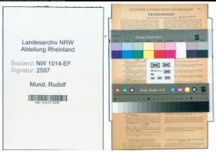 Entnazifizierung Rudolf Mund , geb. 30.04.1905 ()