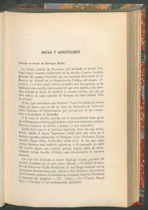 Comida en honor de Santiago Baqué