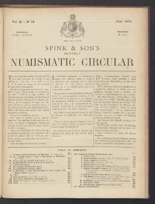 N° 19. June 1894