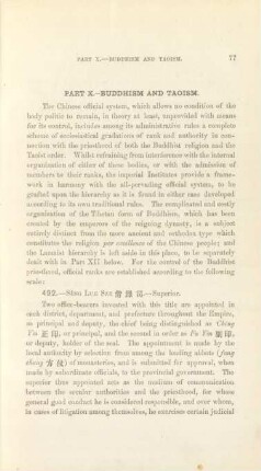 Part X. - Buddhism and Taoism