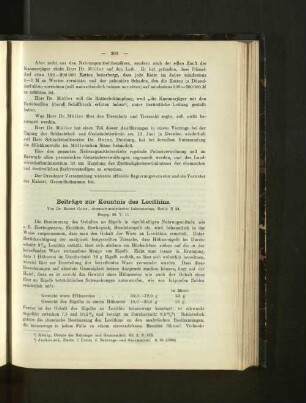 Beiträge zur Kenntnis des Lecithins.