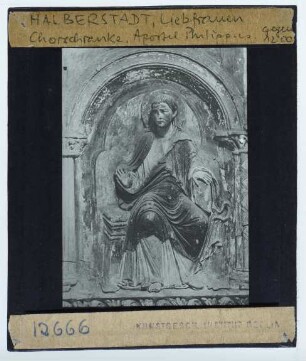 Halberstadt, Liebfrauenkirche, Chorschranken : Der Apostel Philippus
