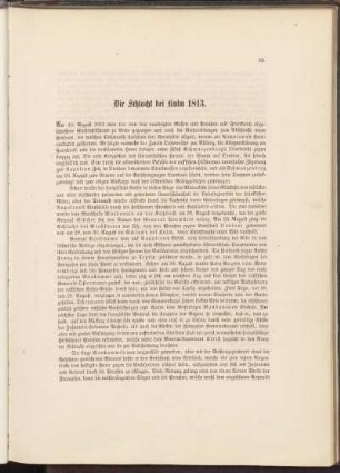 Die Schlacht bei Kulm 1813.