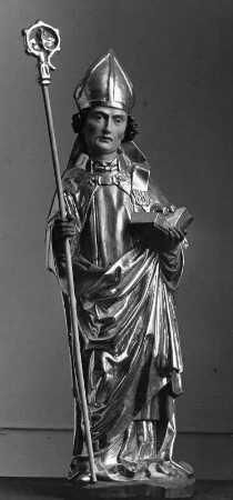 Heiliger Nikolaus : Heiliger Nikolaus (um 1480). Mödingen, ehem. Dominikanerinnenkloster Maria Mödingen