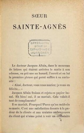 Soeur Sainte-Agnès : Par Paul Perret