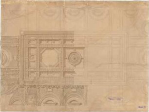 Neureuther, Gottfried von; München; Königlich - Bayerische Polytechnische Schule (TU) - Auladecke (Teilansicht)