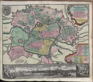 Norimberga : S. R. I. Libera Civitas, Circuli Franconici Metropolis et celeberrimum Emporium = Nürnberg