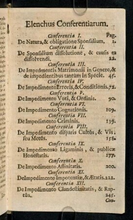 Elenchus Conferentiarum