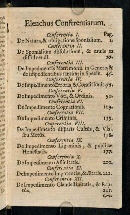 Elenchus Conferentiarum