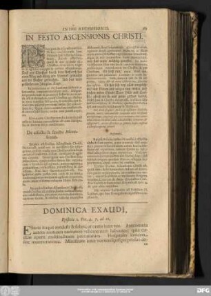Dominica Exaudi, Epistola 1. Pet. 4. 7. ad 12.