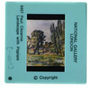 Cézanne, Landschaft mit Pappeln