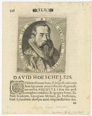 Bildnis des David Hoeschelius