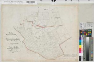 Osterwick (Rosendahl), Zusammenlegung Horst, Brouillonkarte I Flur 6,2