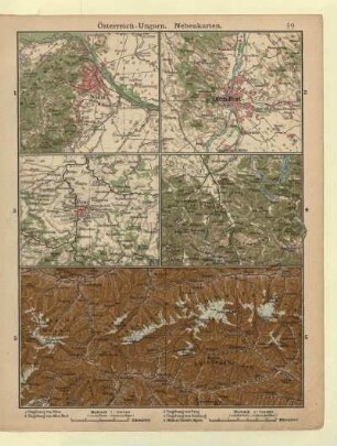 Österreich-Ungarn. Nebenkarten