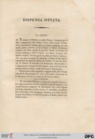 Dispensa ottava