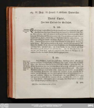 Viertes Capitel, Von dem Ehestand der Geistlichen.